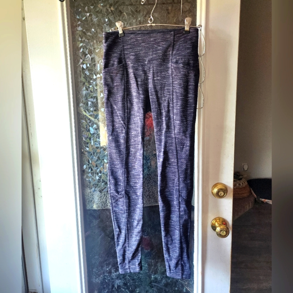 Athleta grey space dye leggings S